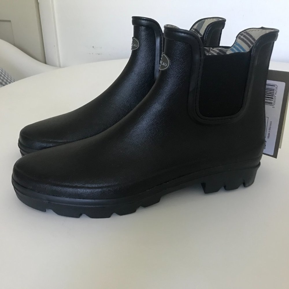 Le Chameau Women's Iris Chelsea Jersey Lined Boot in Noir